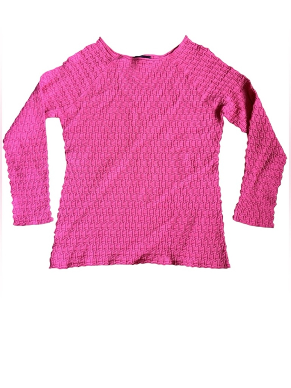 Emporio Armani pullover top textured coral pink S EU 46